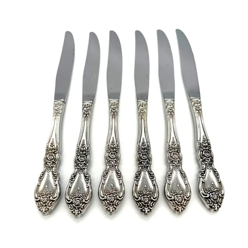 Oneida OCO Wordsworth Set of 6 Stainless Steel Dinner Knives